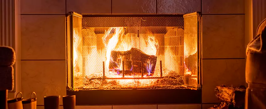 Mendota Hearth Landscape Fireplace Installation in Oak Forest, Illinois