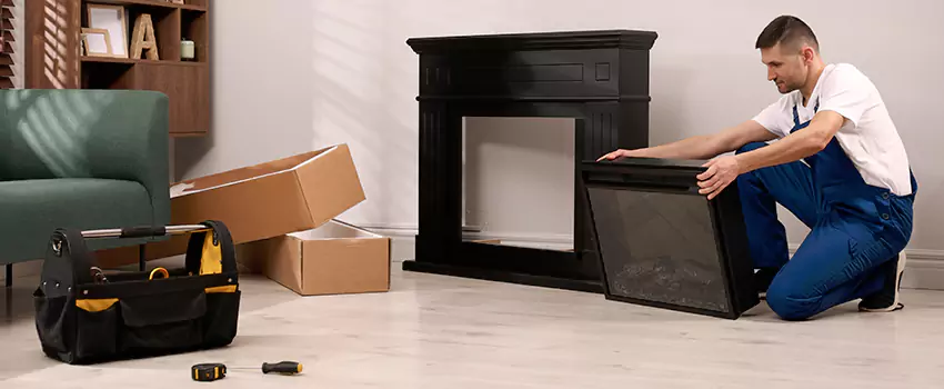 Old Rusted Metal Fireplace Repair And Replacement in Oak Forest, IL
